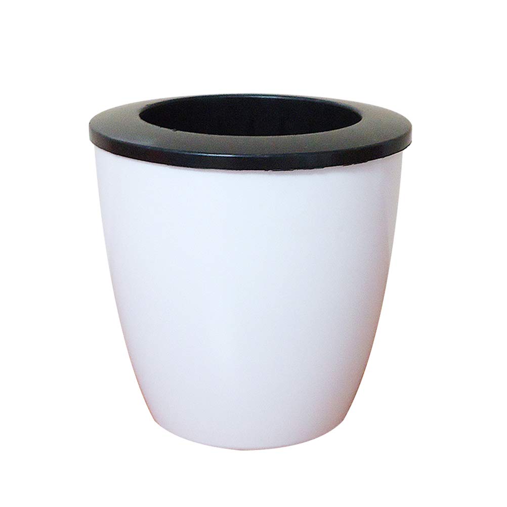 110mm Plastic Round Flower Pot for Succulents & Cactus - Durable Plant Container with Drainage Holes - Perfect for Indoor/Outdoor Gardening, Home Decor, and Office Desk Plants
