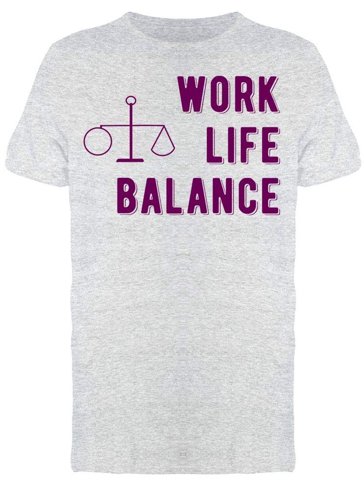 Smartprints Work Life Balance T-Shirt for Men - Comfortable Cotton Tee for Office, Casual Wear & Everyday Use