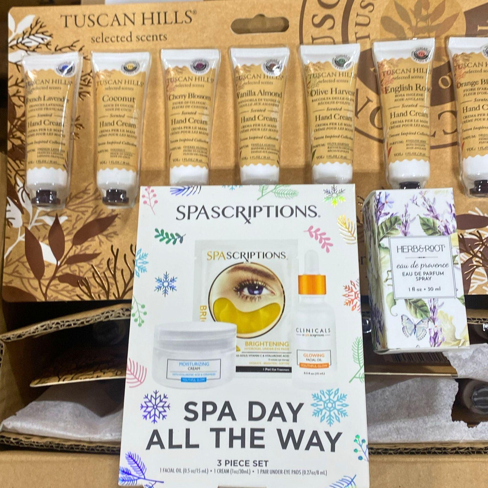 Tuscan Hills Hand Care Collection - Assorted Mix (40 Pcs) - Moisturizing Hand Cream Gift Set for Dry Skin Care, Home & Office Use