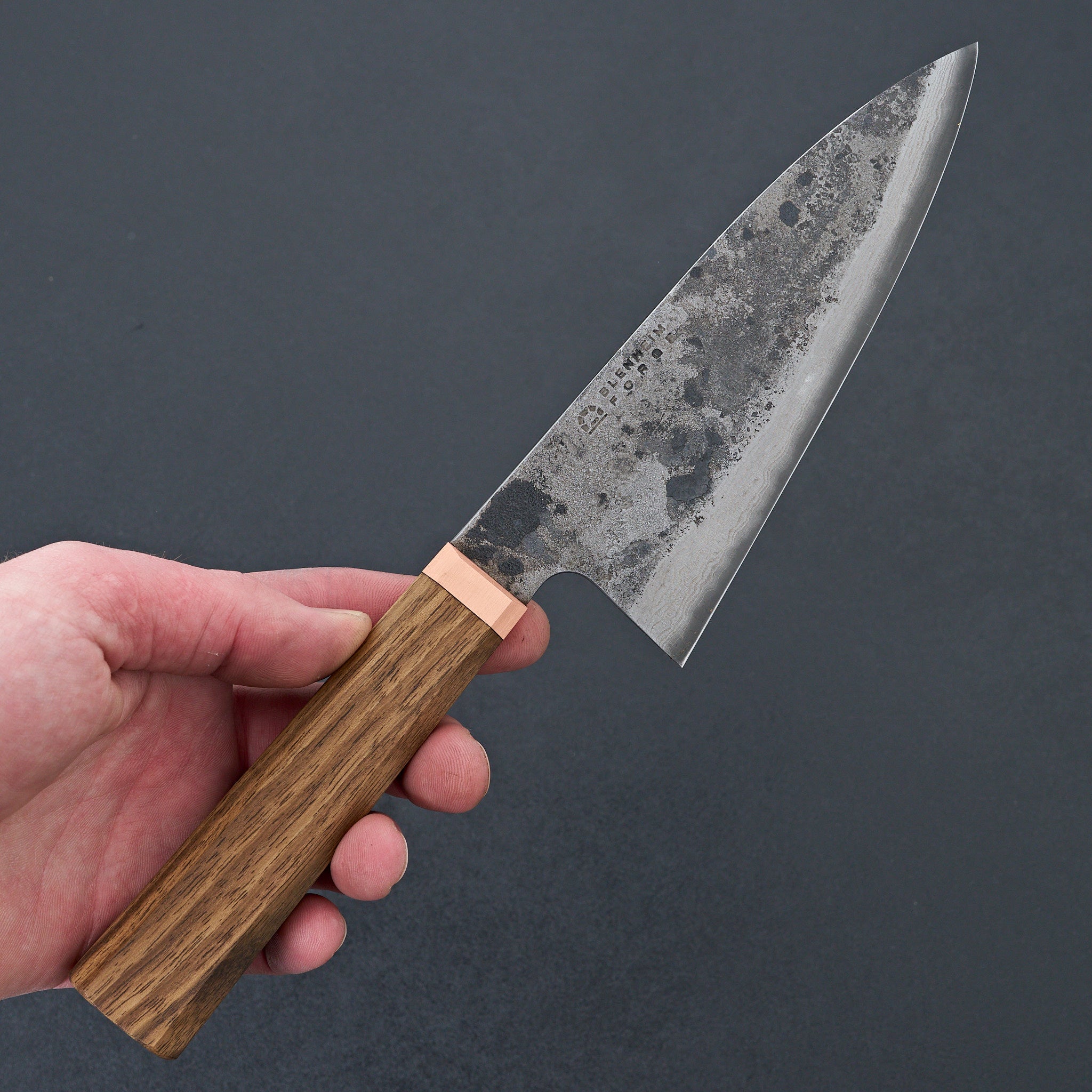 Blenheim Forge Deba 155mm Japanese Chef Knife - High Carbon Steel Sushi & Fish Fillet Knife for Professional Chefs & Home Cooking