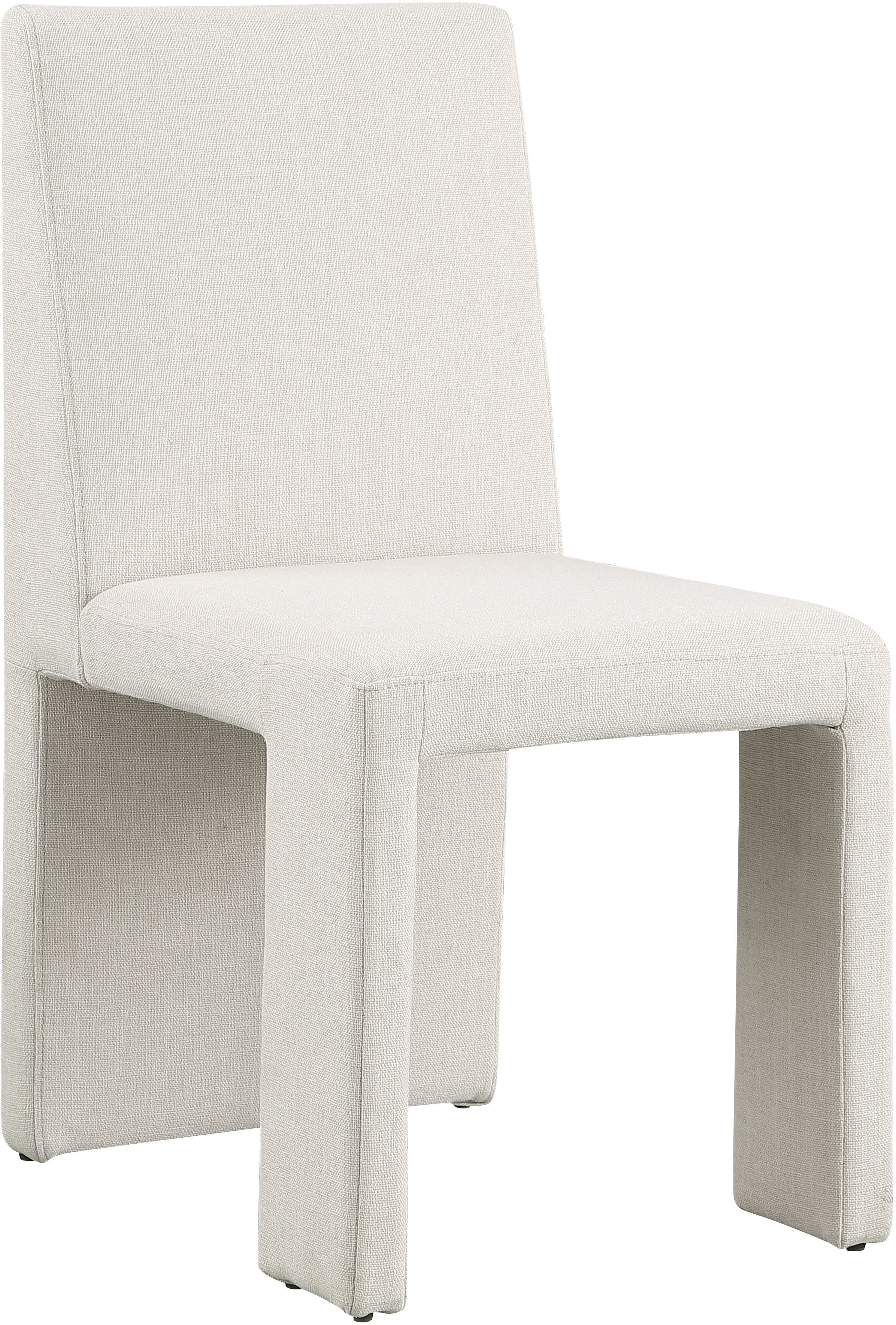 Benson Linen Textured Fabric Dining Chair - Modern Farmhouse Style Upholstered Seat for Kitchen, Dining Room & Home Decor | Comfortable & Durable