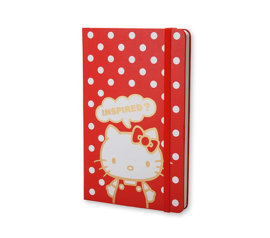 Moleskine Limited Edition Hello Kitty Notebook - 14cm Plain Pages for Journaling, Sketching & Note Taking - Cute Stationery Gift for Students & Professionals