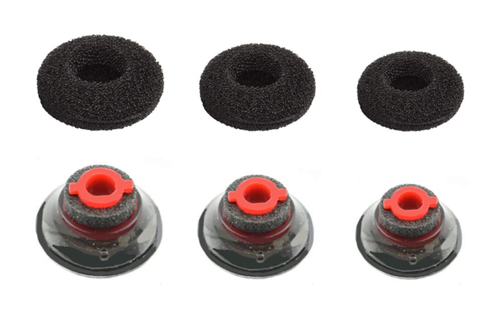 3X Ultra Comfort Eartips Replacement Kit for Plantronics Voyager 5200 5220 5210 Series - Noise Isolating Memory Foam Ear Pads (3 Sizes: L/M/S) | Perfect for Office Calls, Commuting & Wireless Headphone Comfort