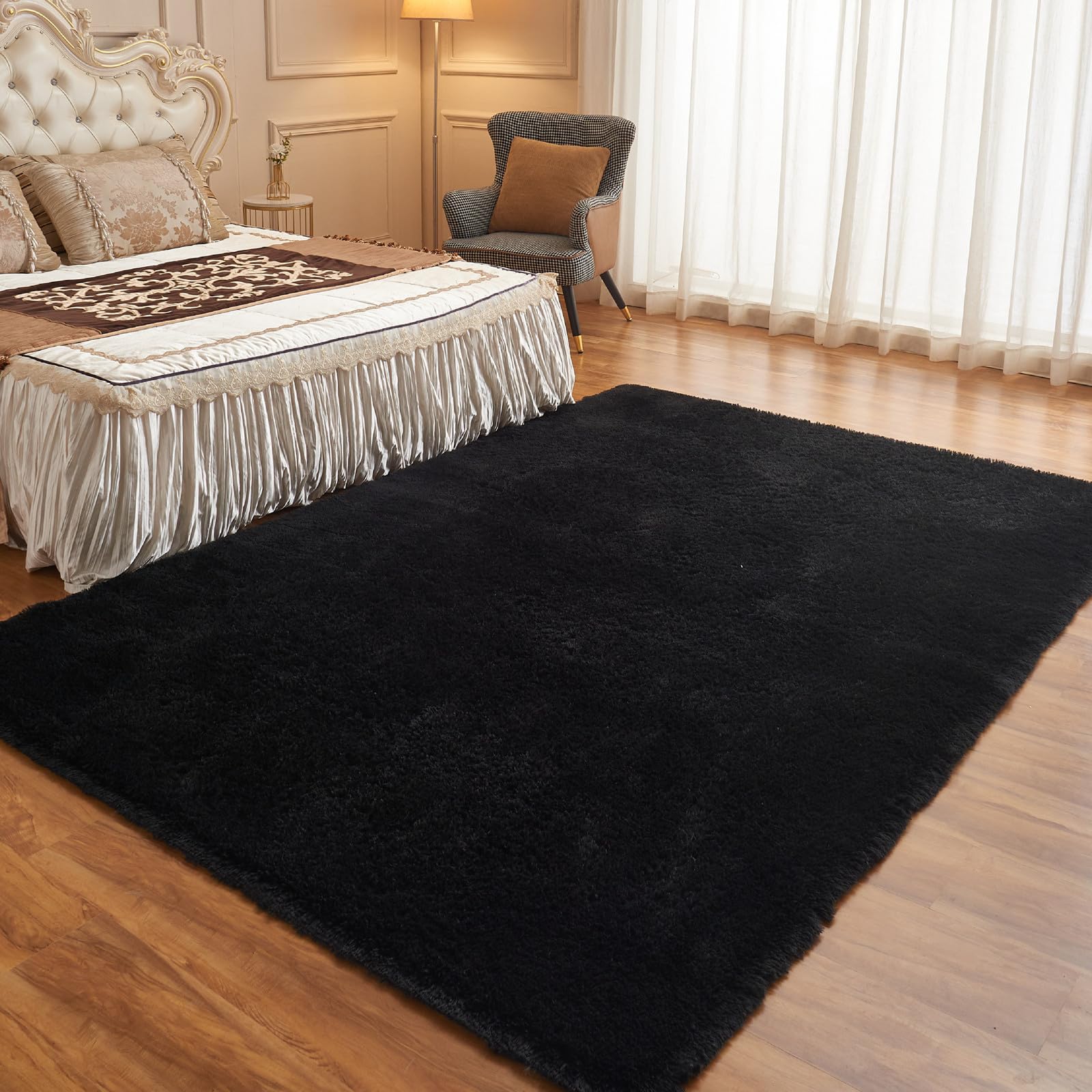 Arbosofe 8x10 Feet Shaggy Fluffy Area Rugs - Soft Plush Modern Carpets for Living Room, Bedroom, Playroom & Nursery - Kids Boys Girls Home Decor | Perfect for Cozy Spaces, Play Areas & Stylish Interior Design
