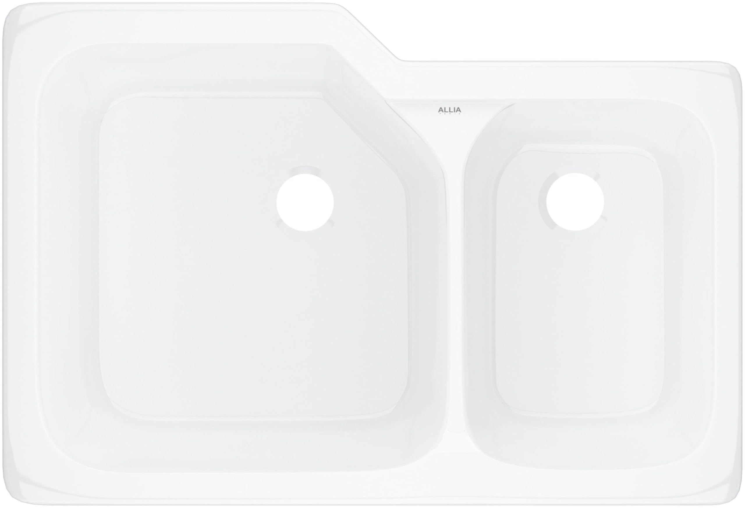 Rohl 6337-00 Fireclay Farmhouse Kitchen Sink 33x22 Inch White - Durable Undermount Sink for Modern Kitchens, Perfect for Cooking & Entertaining