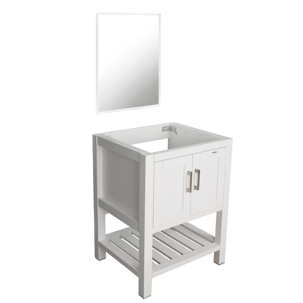 Modern Bathroom Vanity BT-B07W - 36 Inch Single Sink Vanity Set with Soft-Close Drawers & White Ceramic Basin - Perfect for Small Bathrooms & Powder Rooms
