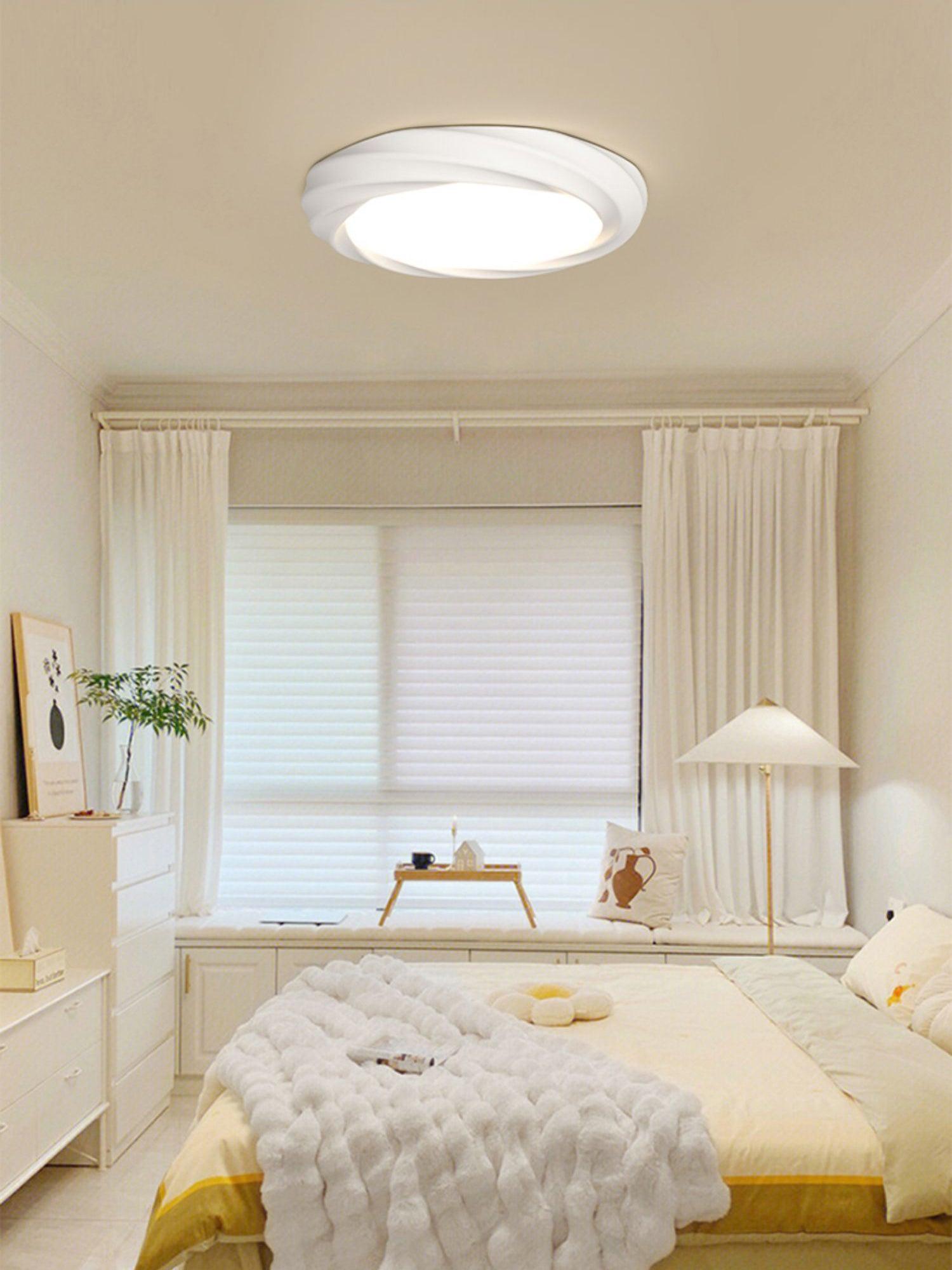 Maivy LED Flush Mount Ceiling Light - Modern Round Fixture with Dimmable Bright White Light - Perfect for Bedroom, Kitchen, Hallway & Office Lighting