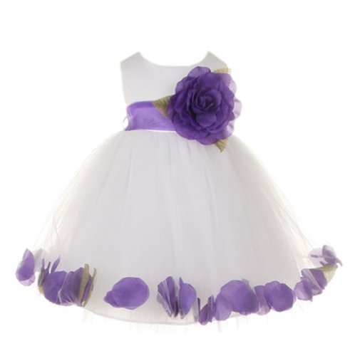 White With Purple Sash, Flower & Petals