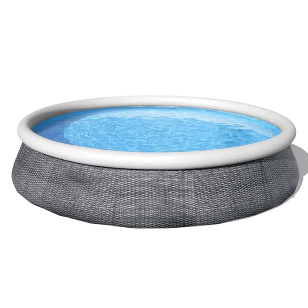 Lolicute 13ft x 33in Round Above Ground Swimming Pool with 530GPH Filter Pump & Cartridge - Outdoor Backyard Pool for Adults & Kids | Perfect for Summer Fun, Family Gatherings, and Garden Relaxation
