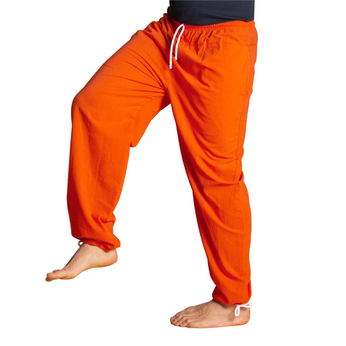 PANASIAM E-Pants - 100% Natural Cotton Soft & Opaque Fabric Pants for Men & Women | Comfortable Lounge Wear & Yoga Pants for Home, Office & Travel