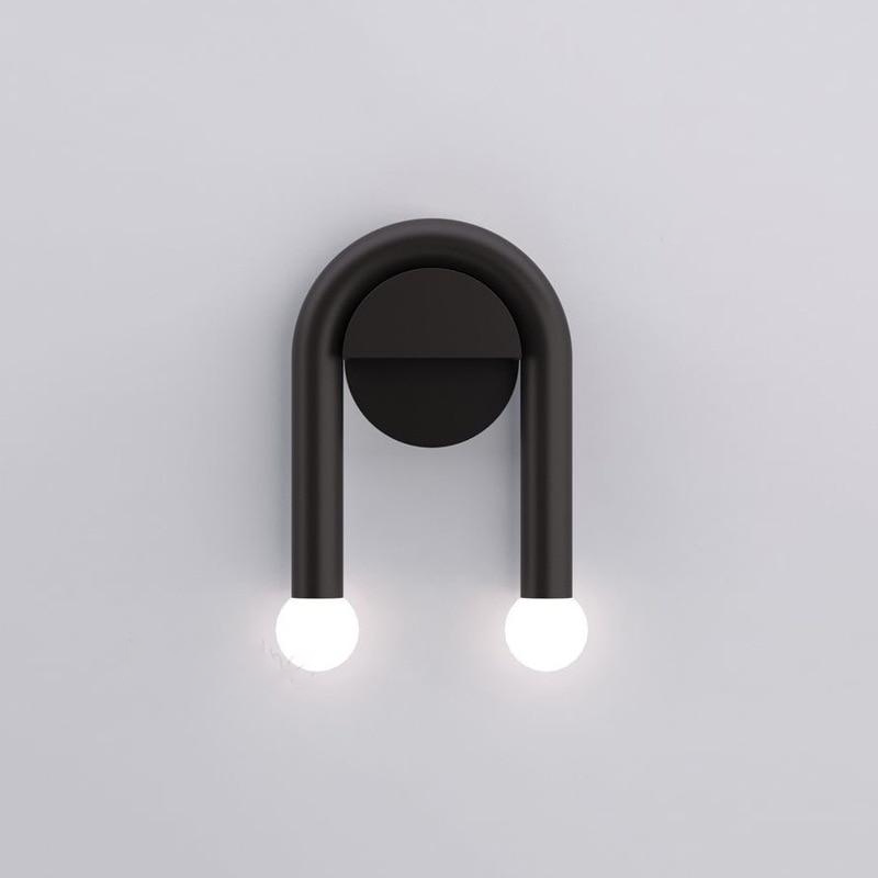 Double Light Arched Metal Wall Sconce - Modern Industrial Lighting Fixture for Bedroom, Living Room & Hallway - Final Sale