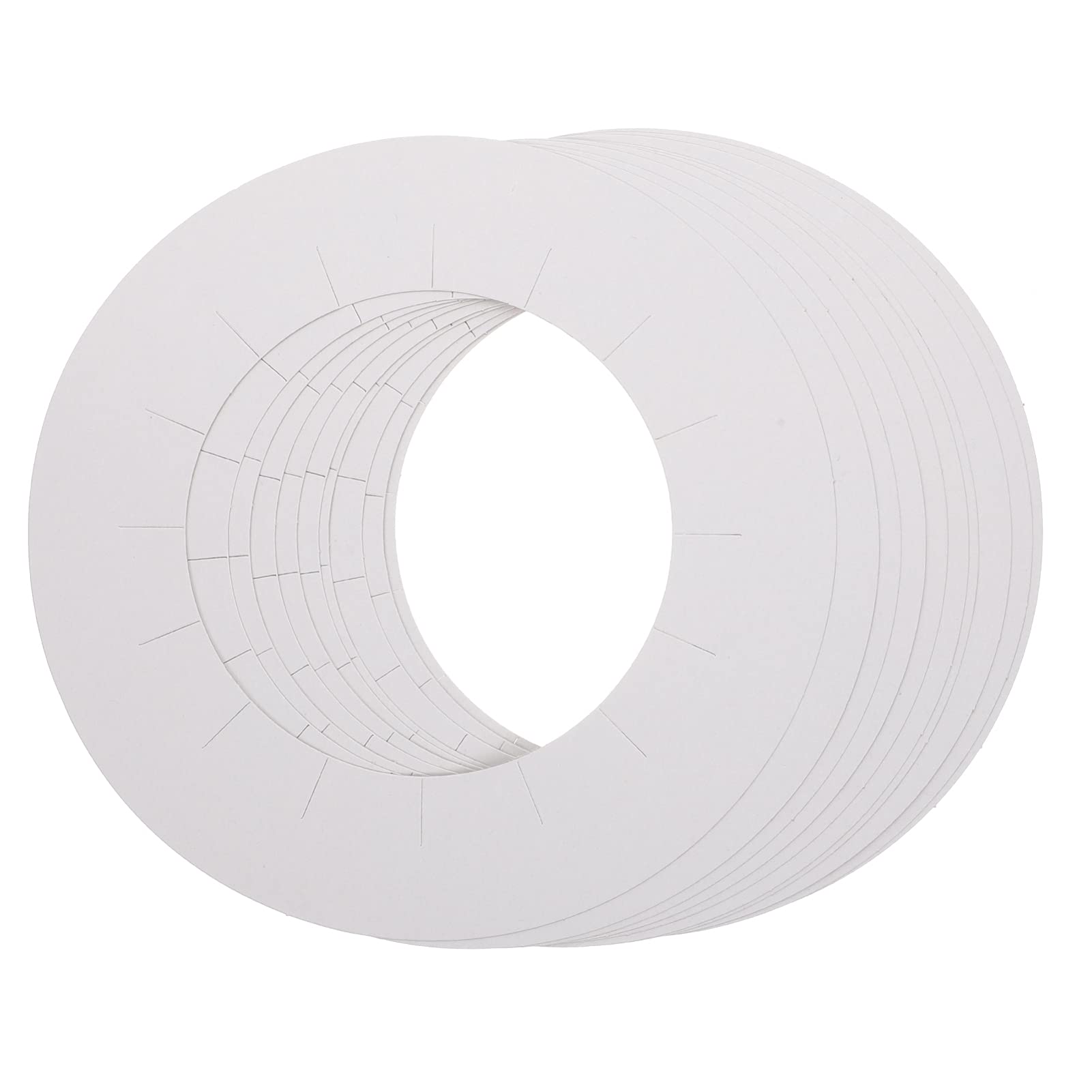 30pcs Waxing Machine Mats & Collars - Hair Removal Kit with Wax Cloth Strips & Warmer Ring - White Paper Lining for Salon & Home Waxing Protection