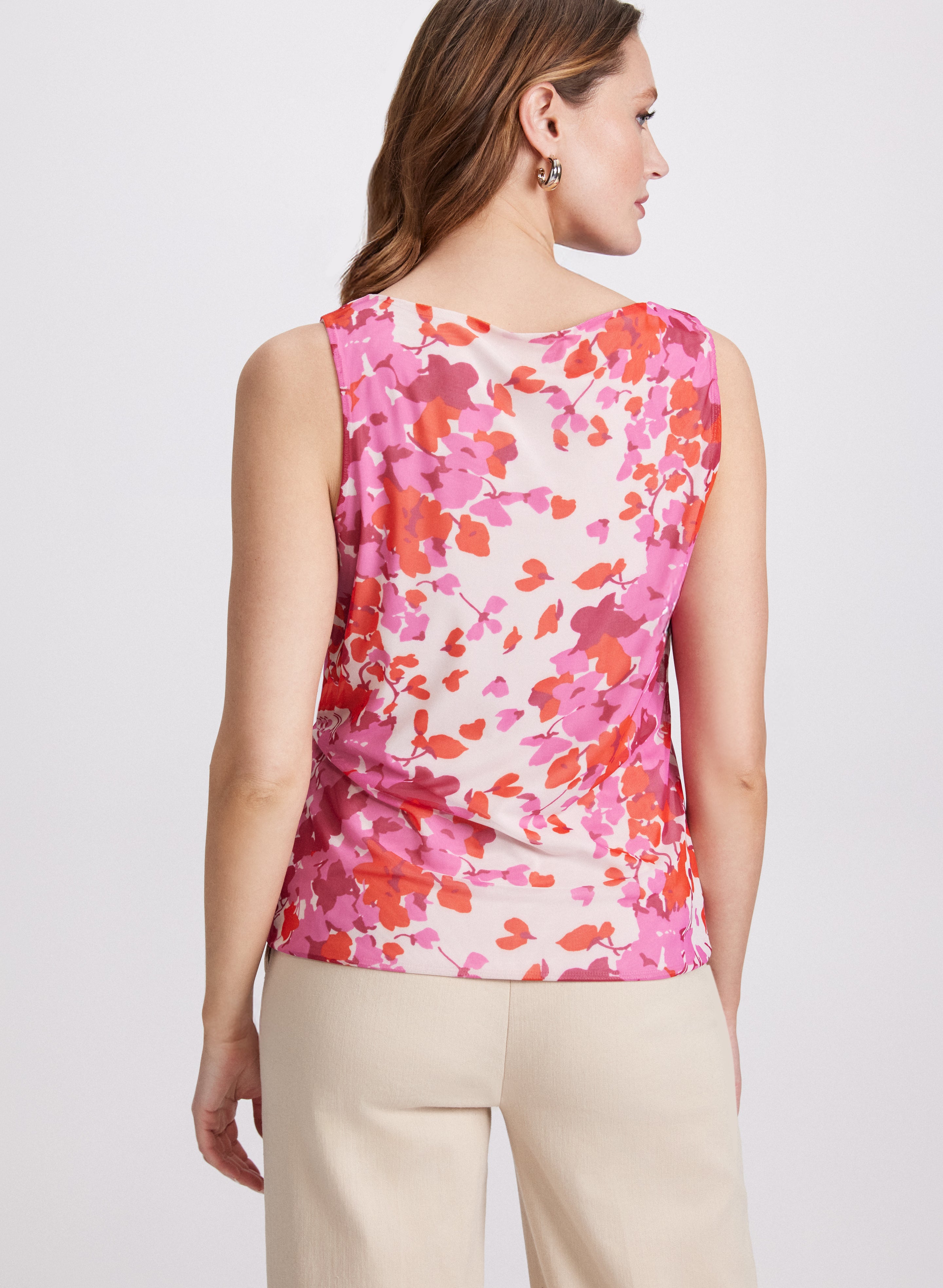 Floral Print Tank Top for Women - Summer Sleeveless Blouse, Breathable & Comfortable - Perfect for Beach, Vacation & Casual Outings