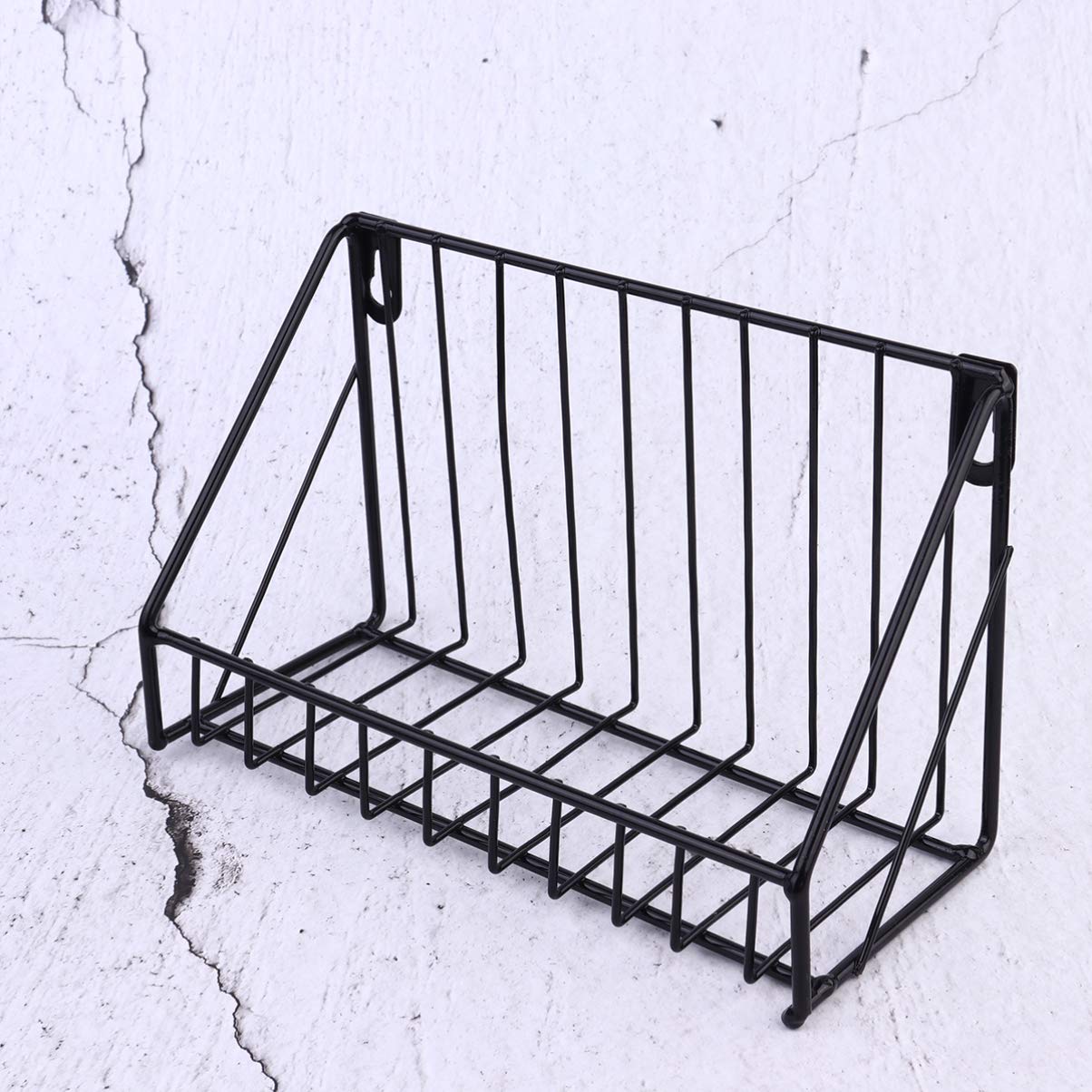 2-Pack Hemoton Metal Wall Storage Baskets - Wrought Iron Pantry Organizer, Cabinet Shelf & Sundries Rack for Kitchen, Bathroom, and Garage Organization