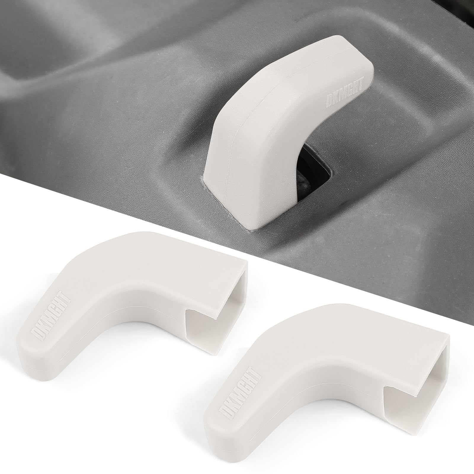 Upgraded White Bumper Tow Hook Covers for Jeep Wrangler JK JL Gladiator TJ (2007-2022) - Durable Protector Accessories for Off-Road & Daily Driving