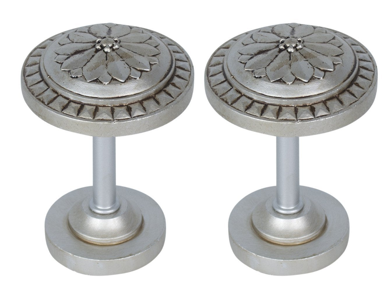 Colette Designer Decor Drapery Medallion Holdback - 5 Elegant Finishes for Window Treatments | Perfect for Living Room, Bedroom & Curtain Tiebacks