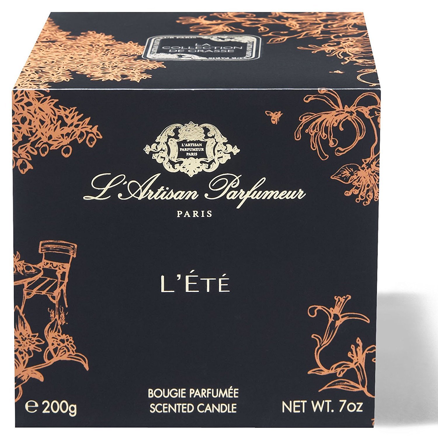 L'Artisan Parfumeur L'Ete Grasse Scented Candle - 6.6 oz Luxury Home Fragrance for Relaxation, Spa & Romantic Ambiance