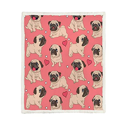 Pattern Funny Cartoon Pugs