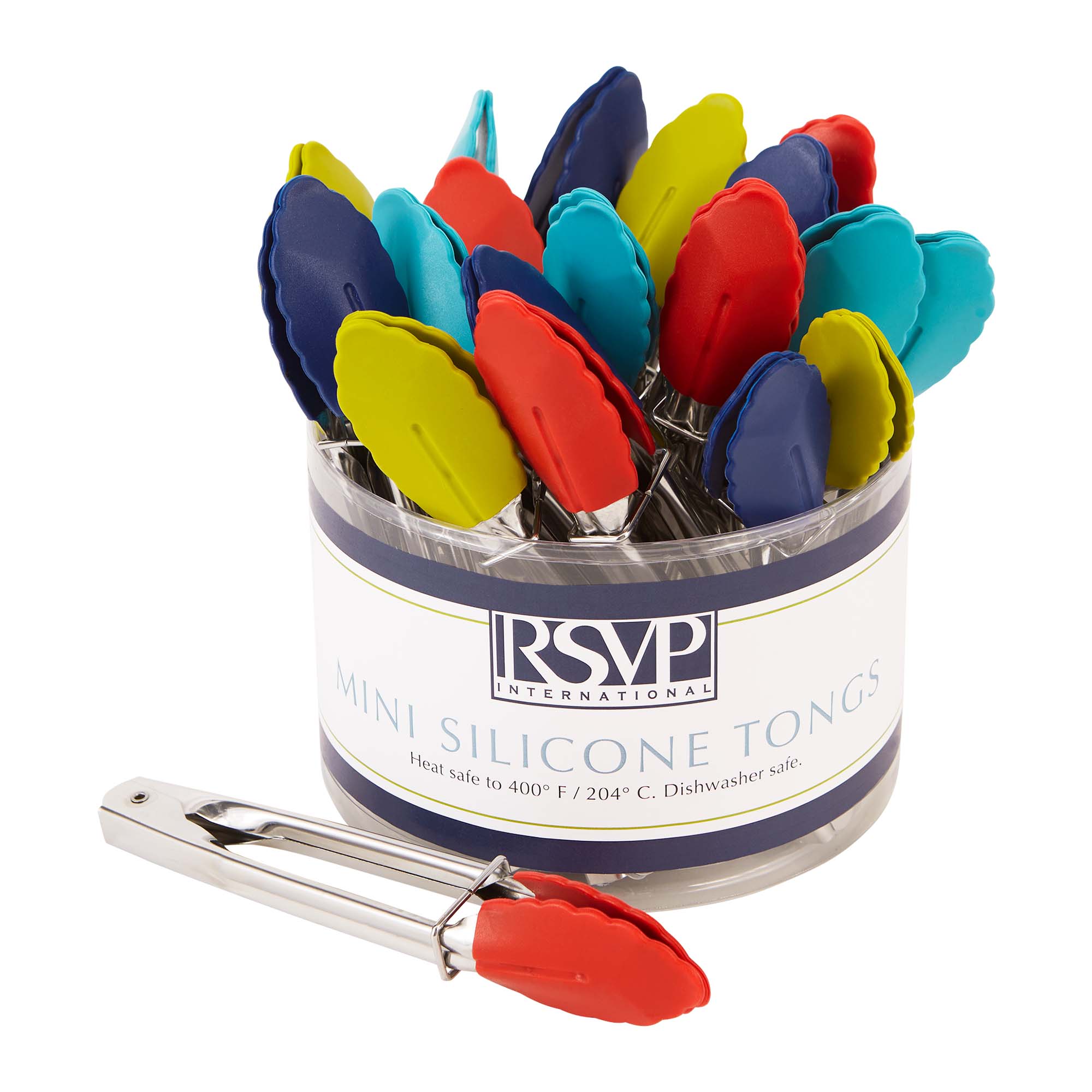 Mini Silicone Tongs - Heat-Resistant Kitchen Utensils for Cooking, Baking & Serving - Perfect for Salad, Pasta, BBQ & Non-Stick Pans
