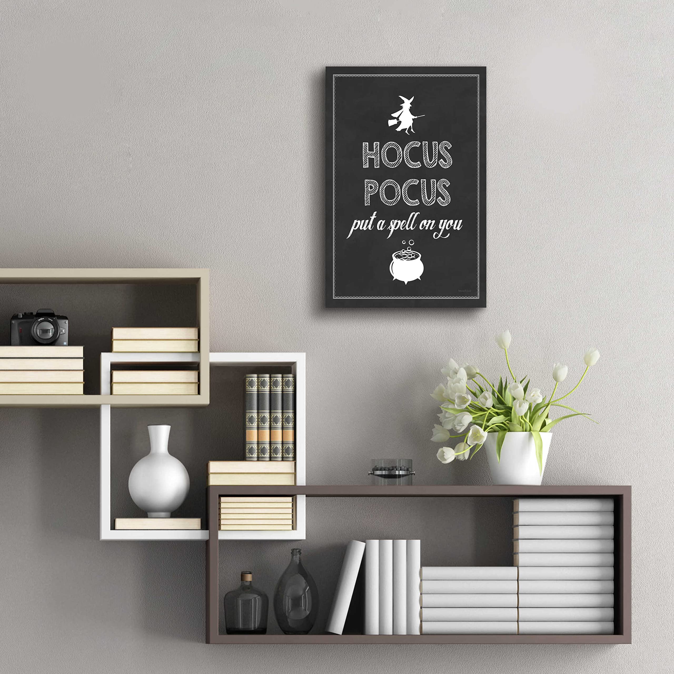 Letter & Lined 'Put A Spell On You' Acrylic Glass Wall Art - 16x24 Inches Modern Home Decor for Living Room, Bedroom & Office
