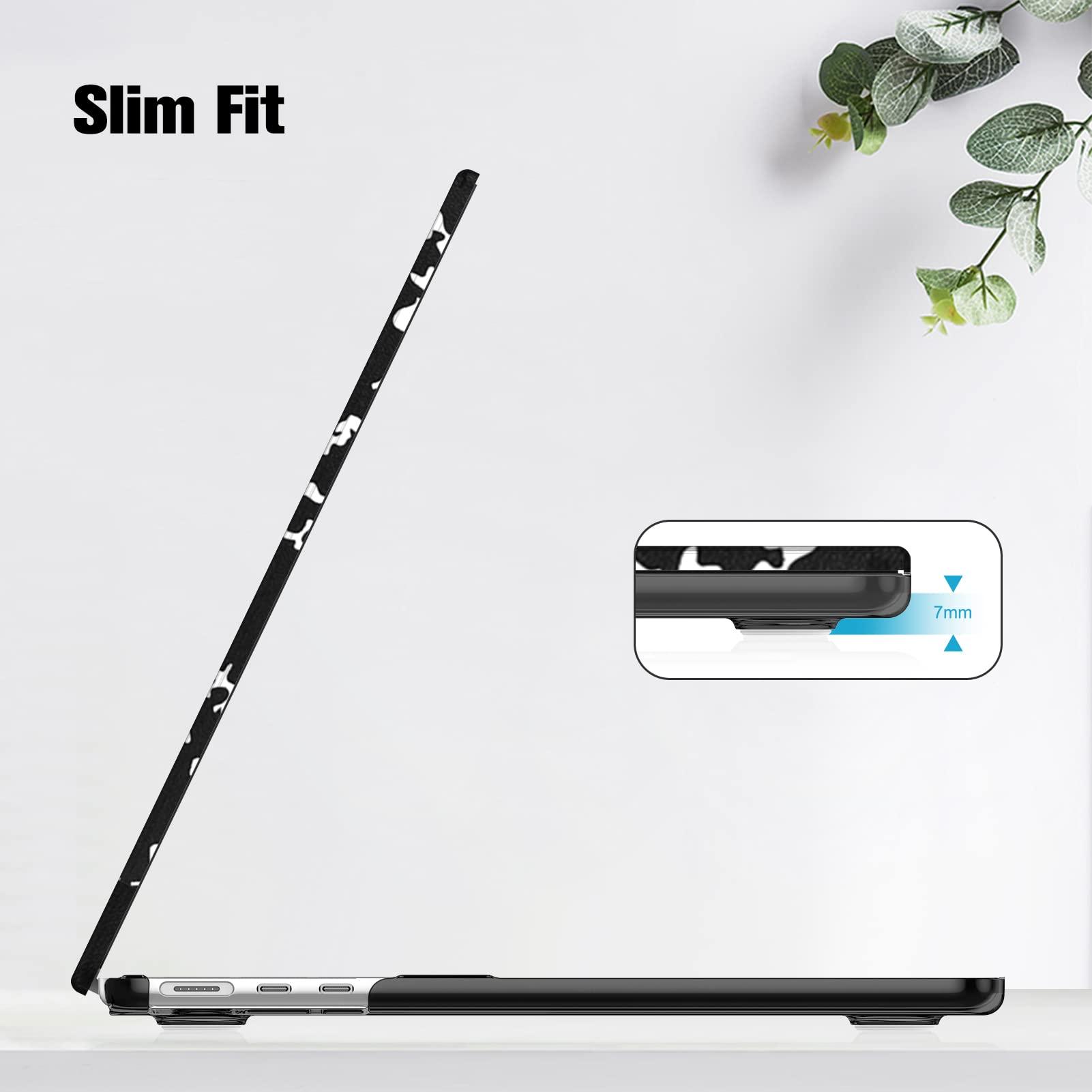 Fintie Protective Hard Shell Case for MacBook Air 13.6 Inch (2022-2025 Models A3240 A3113 A2681) - Snap On Cover Compatible with M2 M3 M4 Chip - Composition Book Design - Perfect for School, Office & Travel Protection