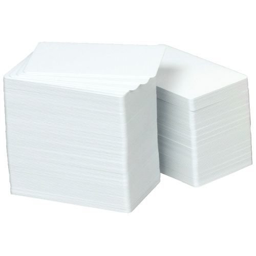 Zebracard 104524-101 CR-80 Premier Plus Composite Card - 30 mil Thickness, White (Pack of 500) - Ideal for ID Badges, Loyalty Cards & Access Control Systems
