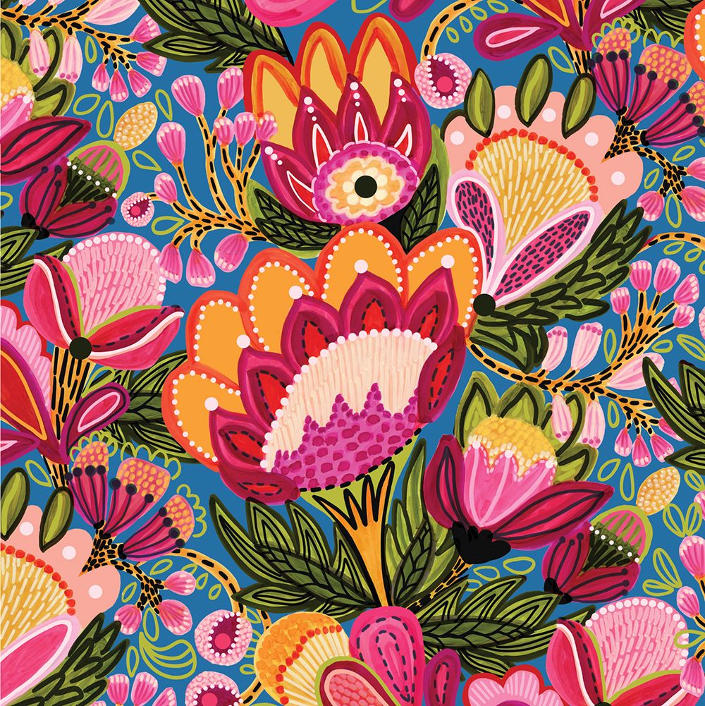 Kirsten Katz Greeting Cards - Floral Fiesta Design | Handmade Birthday, Thank You & Holiday Cards | Perfect for Weddings, Anniversaries & Special Occasions