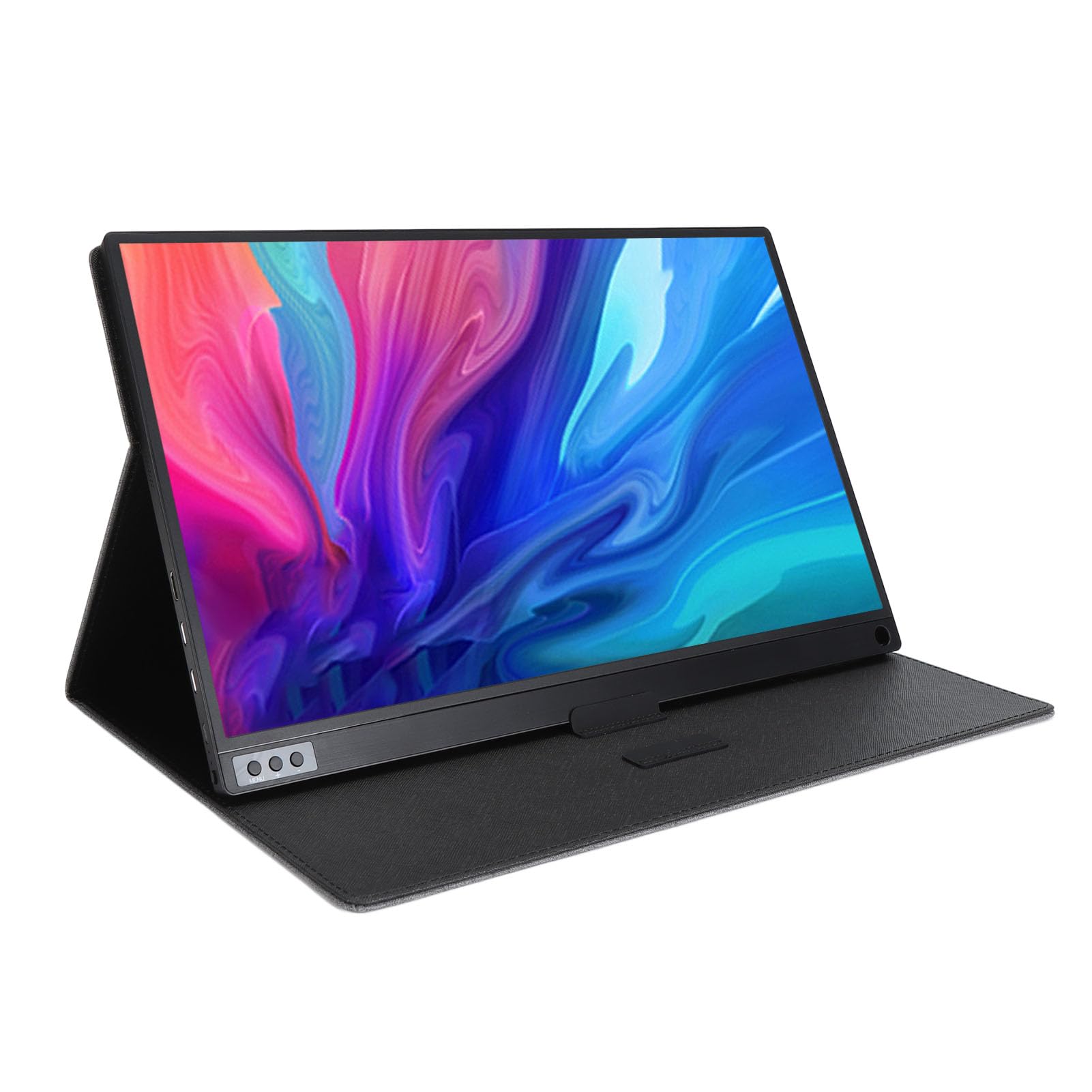 16 Inch Portable Monitor - 1920x1080P IPS Screen with USB-C & HDMI | Second Display for Laptop, PC, Mac | External Gaming Monitor for Xbox, PS5 | Perfect for Work, Travel & Mobile Gaming