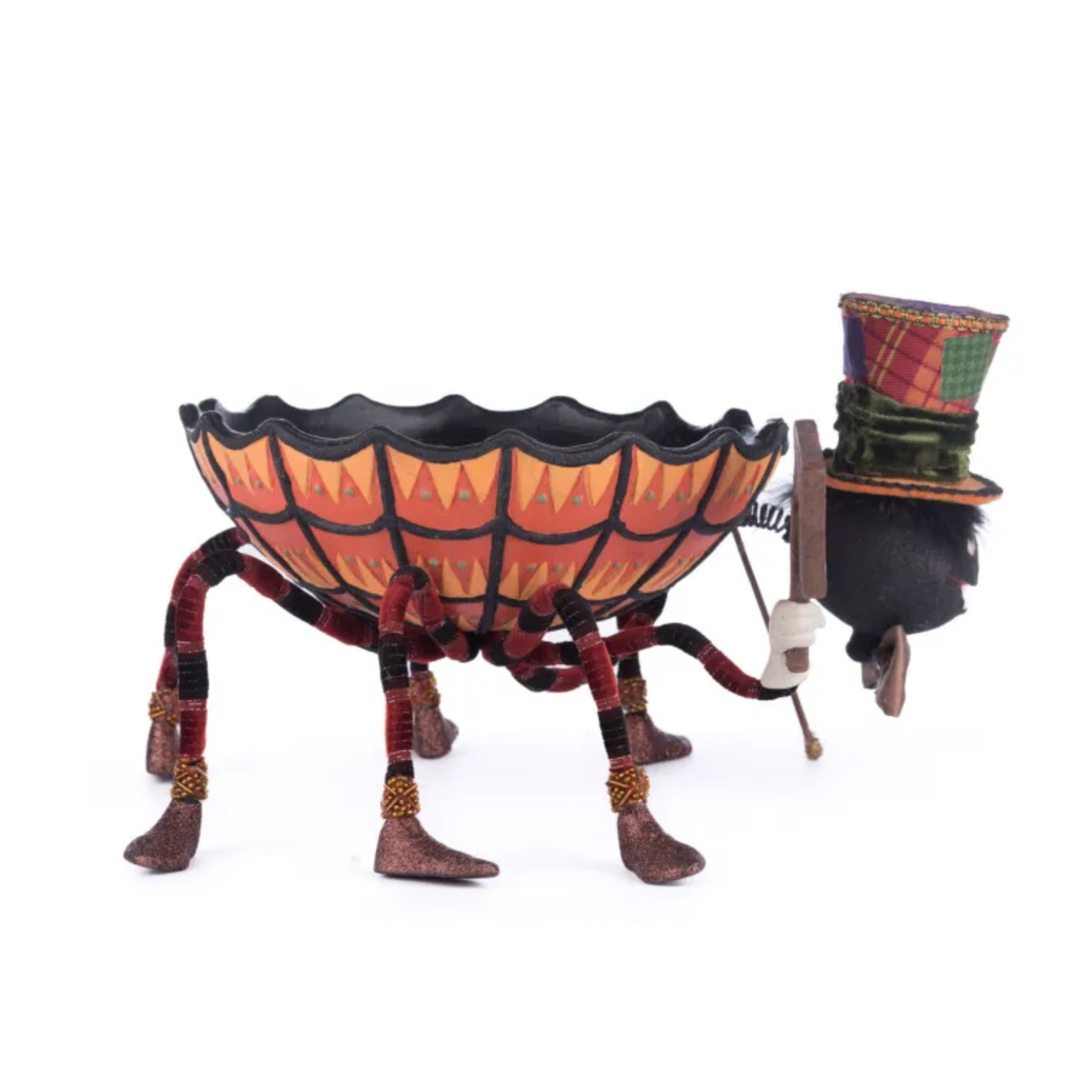 Broomstick Acres Halloween Spider Candy Dish - Spooky Treat Bowl for Parties, Decor & Trick or Treat - Perfect for Halloween Decorations & Candy Display