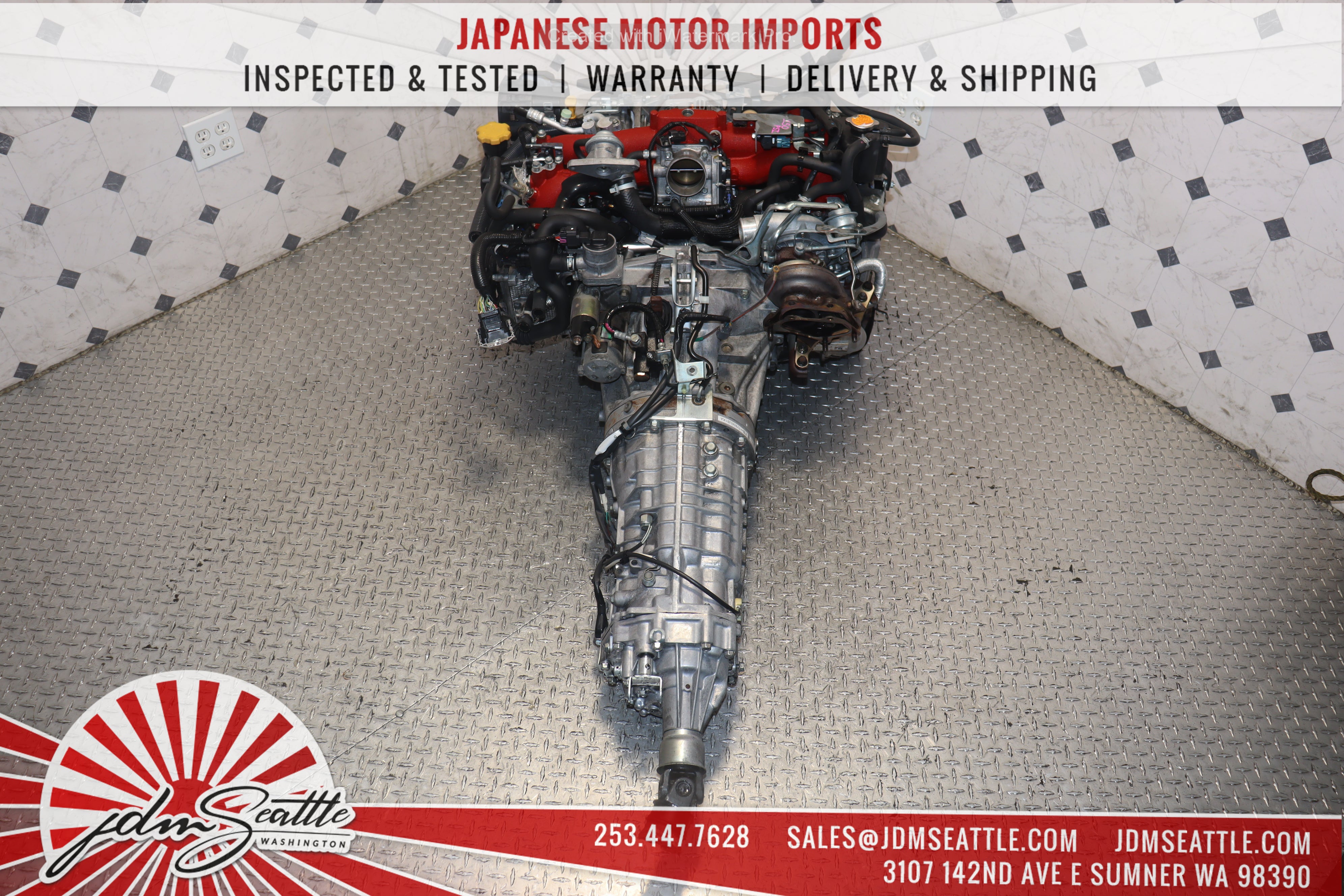 JDM EJ207 Turbo Engine V10 Spec C with 6-Speed Transmission for Subaru WRX STI - High-Performance Upgrade for Racing & Street Tuning