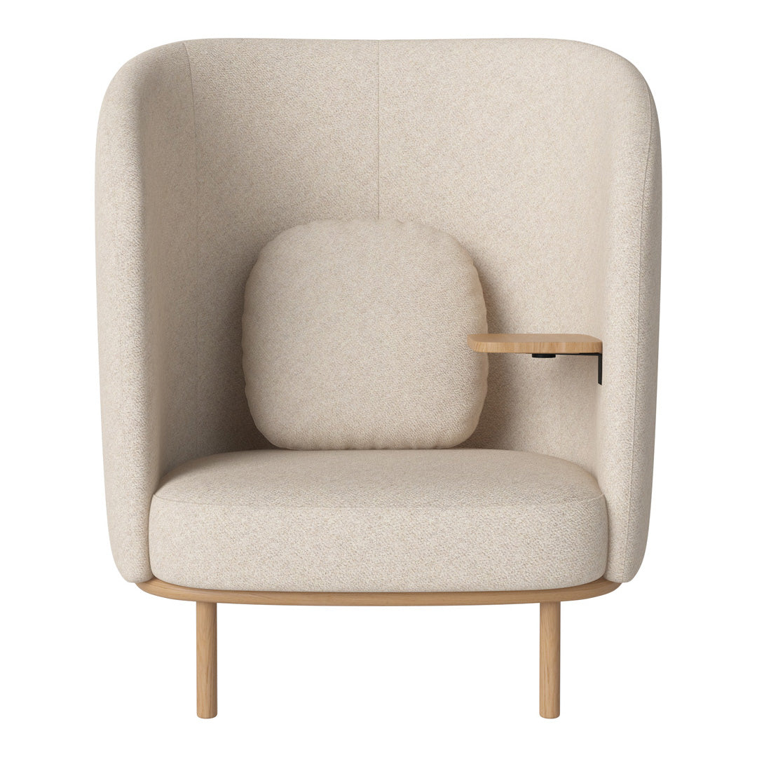 Fuuga Nesting Armchair with Table - Space Saving Modern Lounge Chair for Small Apartments, Living Room, and Office - Perfect for Relaxing, Reading, and Entertaining Guests