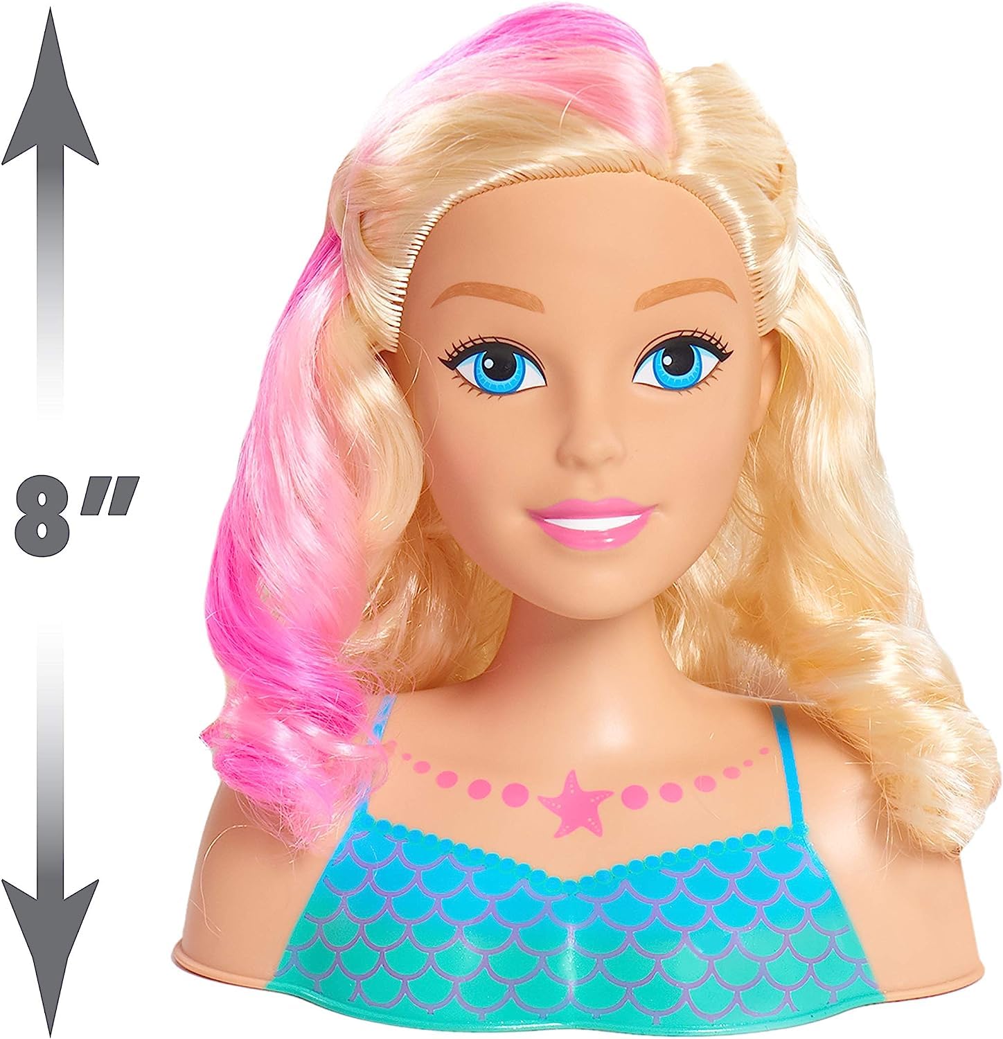Barbie JP Dreamtopia Mermaid Styling Head with 22 Hair Styling Accessories - Perfect for Pretend Play, Birthday Gifts & Creative Hair Styling Fun