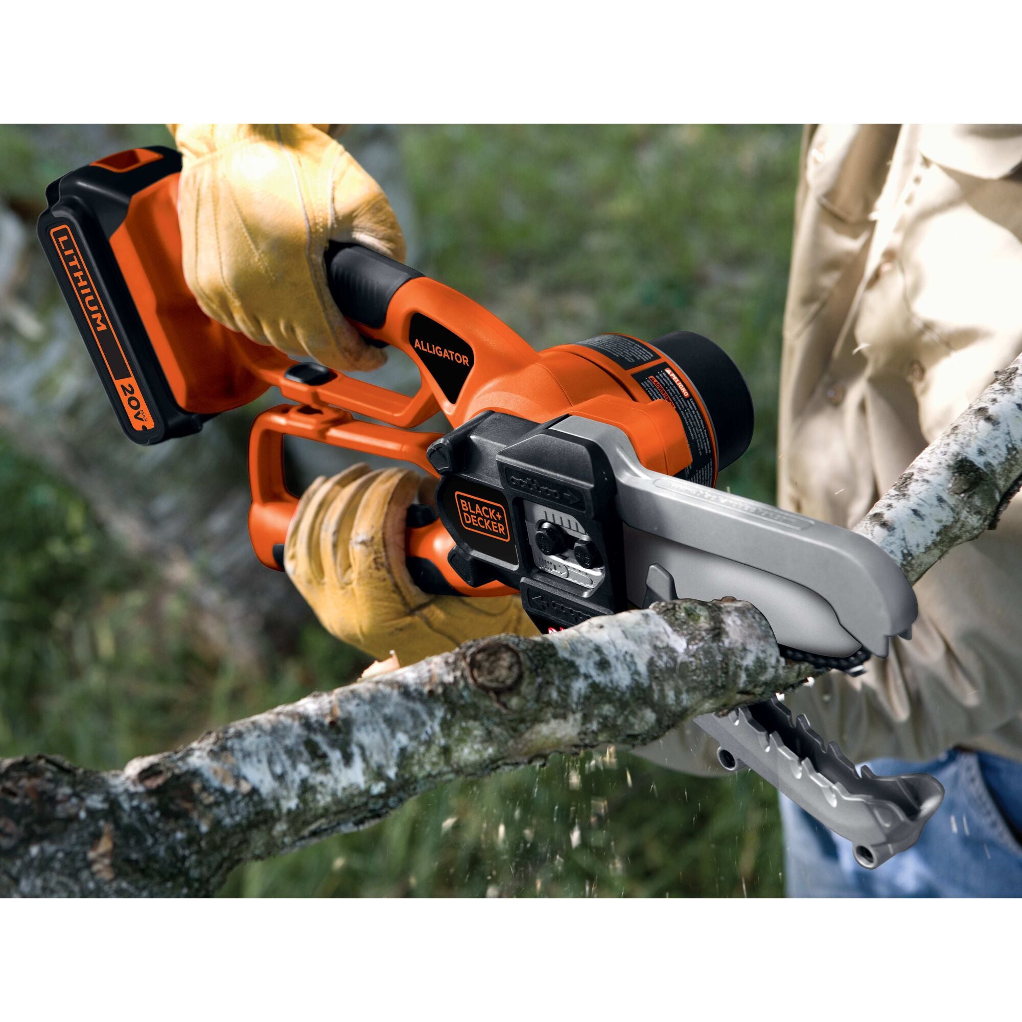 20V MAX* Cordless Lithium Alligator Lopper - Lightweight Tree Trimmer for Branches Up to 4 Inches - Battery & Charger Sold Separately - Perfect for Landscaping, Yard Maintenance & DIY Tree Pruning