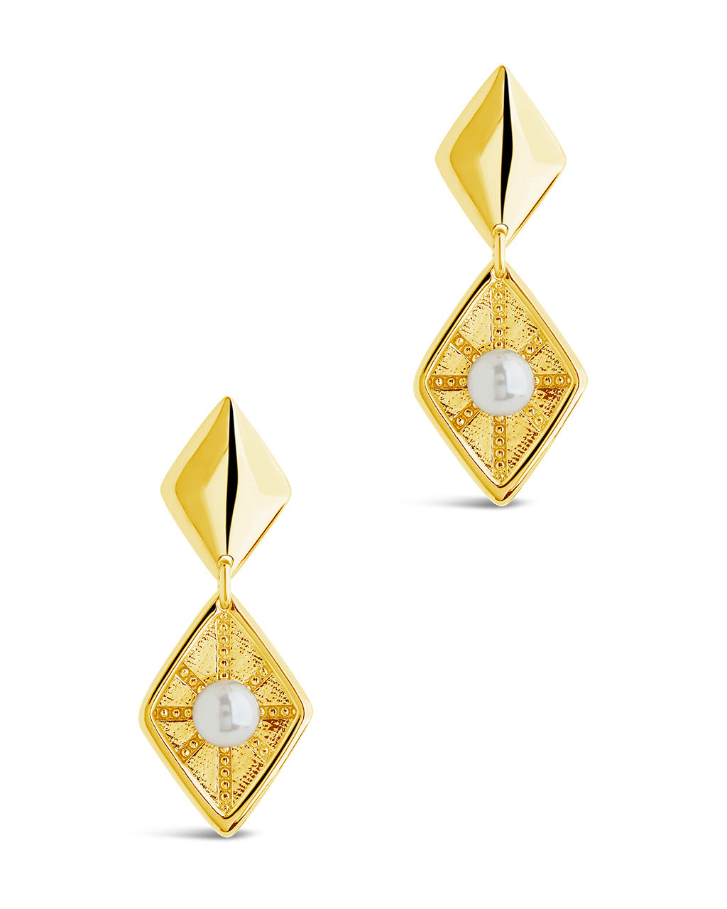 Kenza Pearl Drop Earrings for Women - Elegant Dangle Earrings with AAA Quality Freshwater Pearls - Perfect for Weddings, Parties & Special Occasions