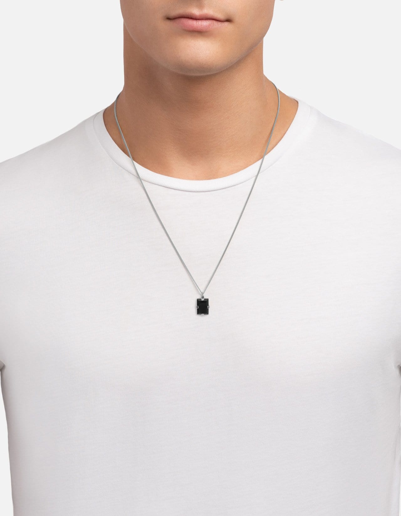 Lennox Onyx Necklace for Women - Sterling Silver Pendant with Black Onyx Stone - Elegant Jewelry Gift for Birthday, Anniversary & Special Occasions