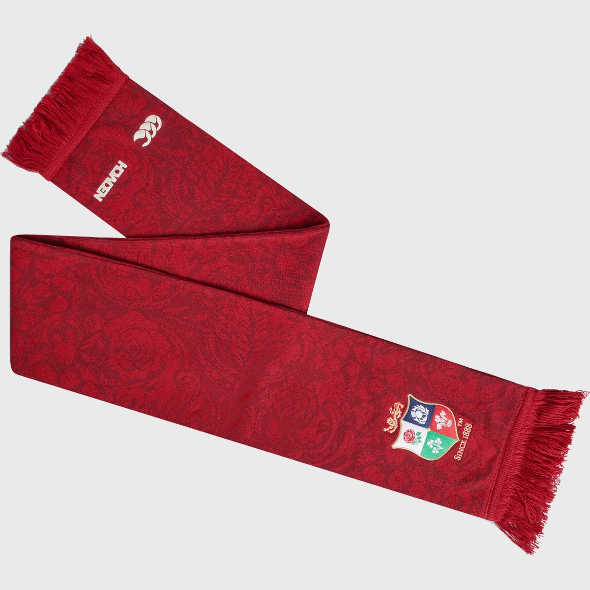 Canterbury British & Irish Lions Rugby Scarf - Official Licensed Wool Blend Fan Scarf for Rugby Matches & Outdoor Sports Events