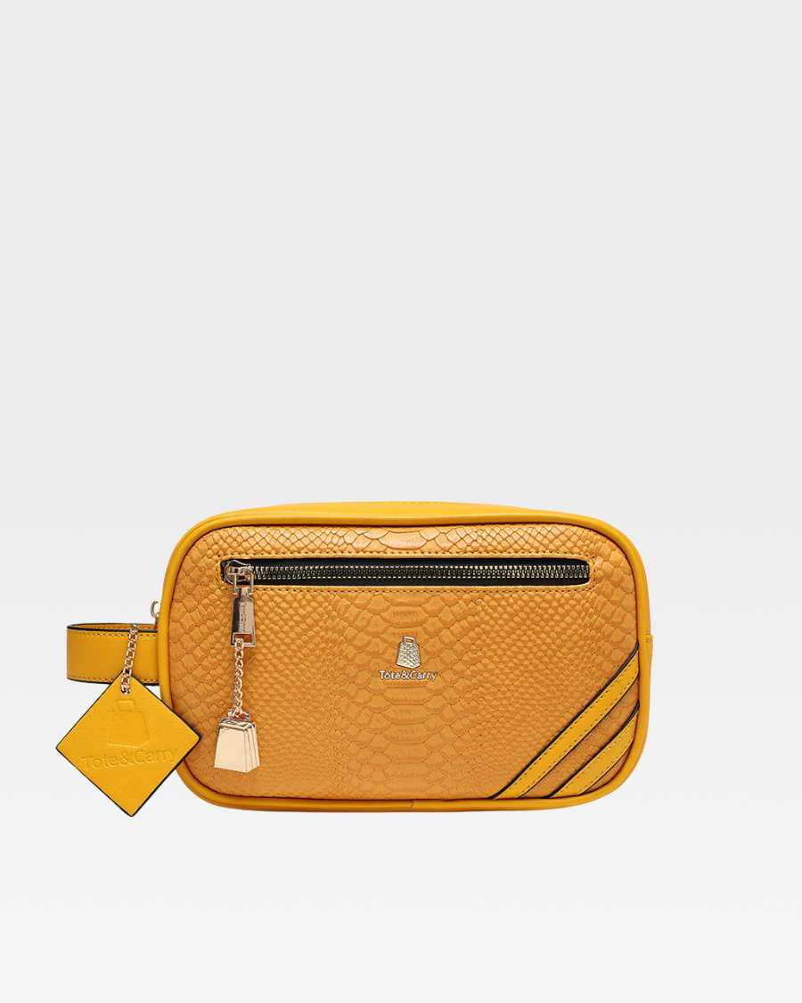 Apollo 1 Mustard Toiletry Bag for Travel - Waterproof Hanging Cosmetic Organizer with Multiple Pockets for Men & Women