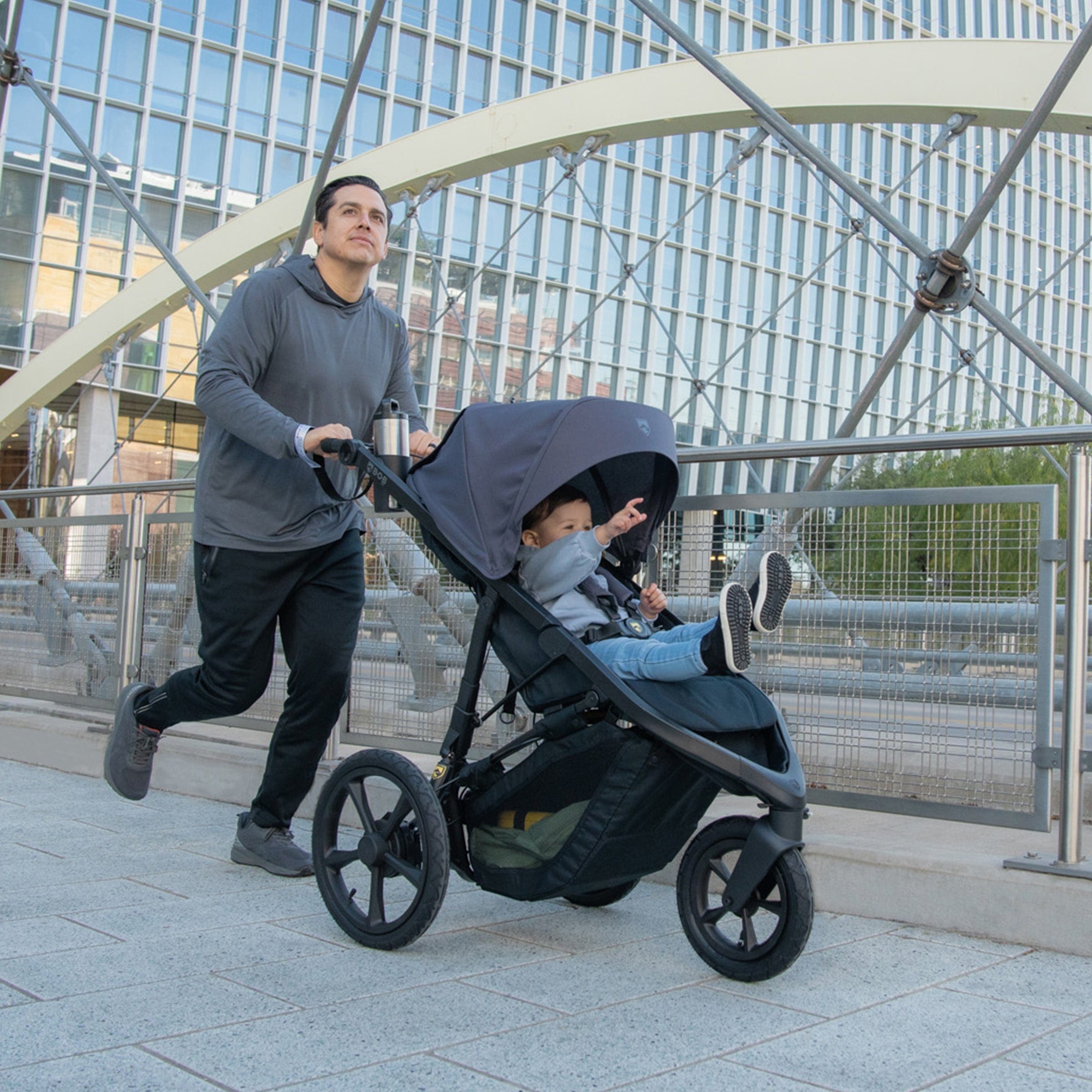 Bob Gear Wayfinder All-Terrain Jogging Stroller - Lightweight Compact Design for Running & Outdoor Adventures - Perfect for Active Parents & Trail Explorers