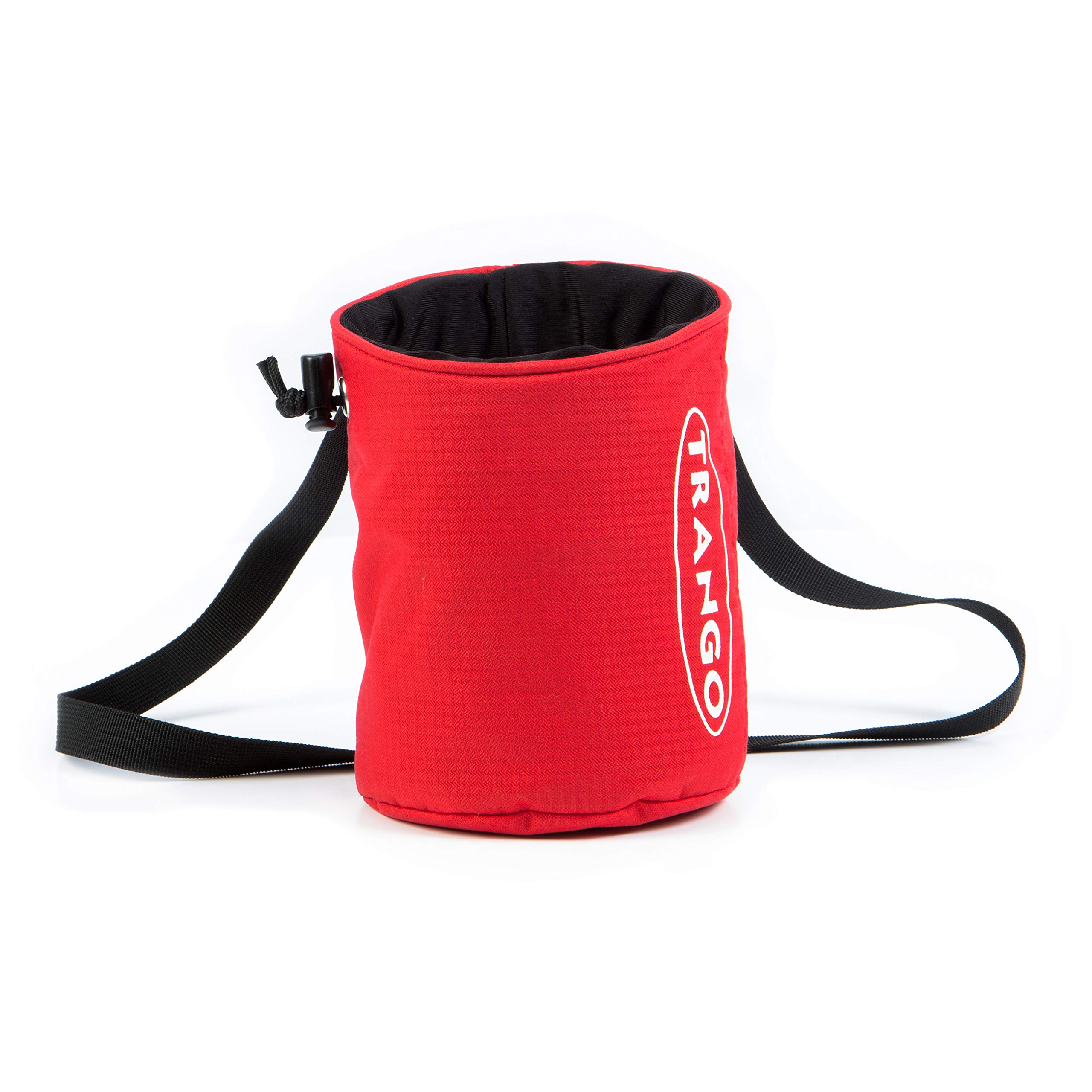 TRANGO 40 Cal Chalk Bag for Rock Climbing - Lightweight & Durable Chalk Pouch for Bouldering, Gym Training & Outdoor Climbing - Red