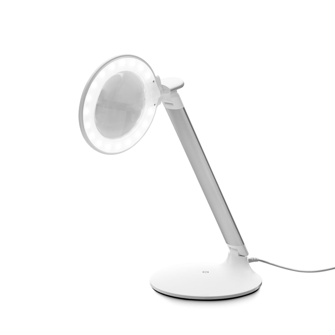 Daylight Halo Table Magnifier - 5X Magnifying Glass with LED Light for Reading, Crafts & Hobbies - Perfect for Seniors, Jewelers & Detailed Work