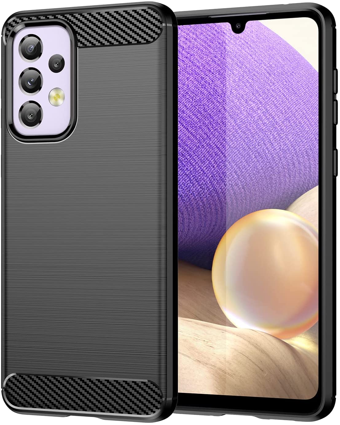 Slim Protective Case for Samsung Galaxy A33 5G - Lightweight Flexible TPU with Carbon Fiber Design (Black) | Perfect for Everyday Use, Work & Travel