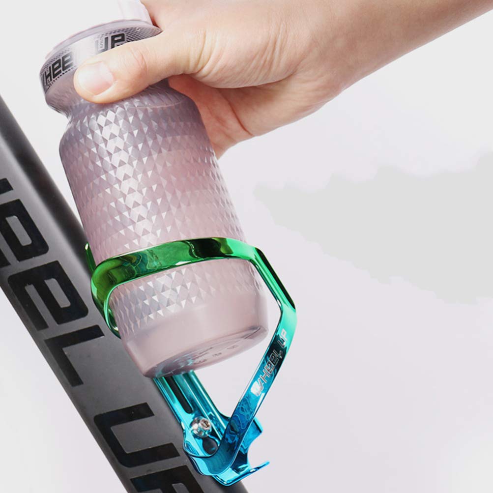 BESPORTBLE Bike Water Bottle Holder - Adjustable Bicycle Drink Cage Mount for Road Bike, MTB, Cycling - Durable & Lightweight (Blue Green) - Perfect for Commuting, Mountain Biking & Outdoor Adventures