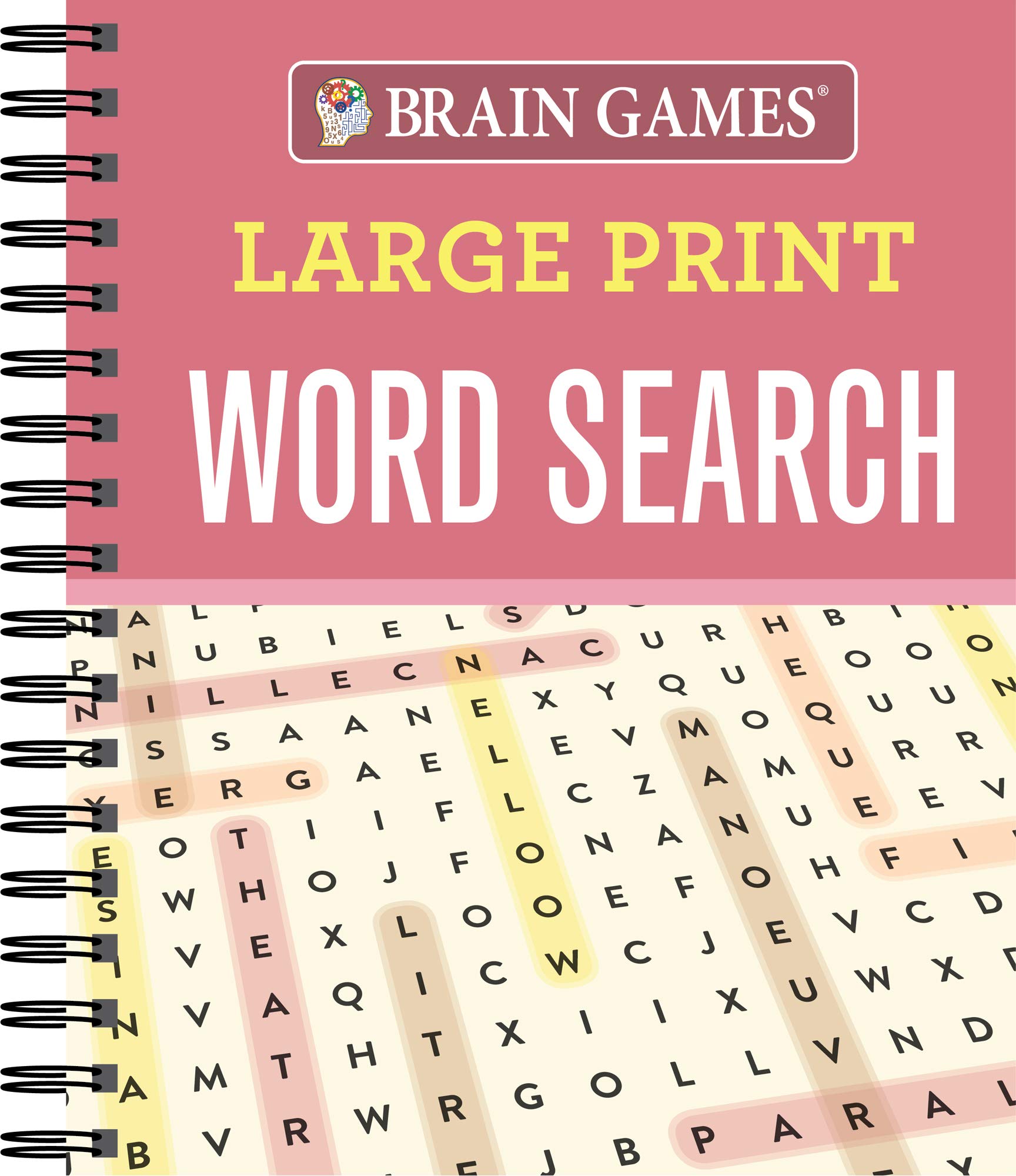 Brain Games - Large Print Word Search Puzzle Book for Adults & Seniors | Fun & Relaxing Activity for Travel, Home & Office