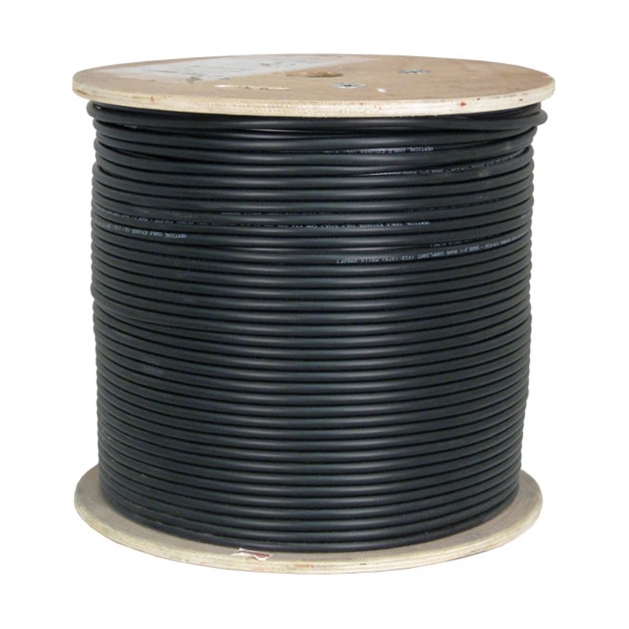 Cat6A Ethernet Cable 10G UTP 23AWG Solid Bare Copper PVC 1000ft Bulk Black - High-Speed Network Cable for Office, Data Center & Home Networking