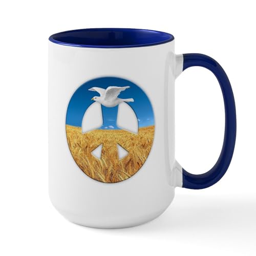White/Navy Inside - Peace In Ukraine
