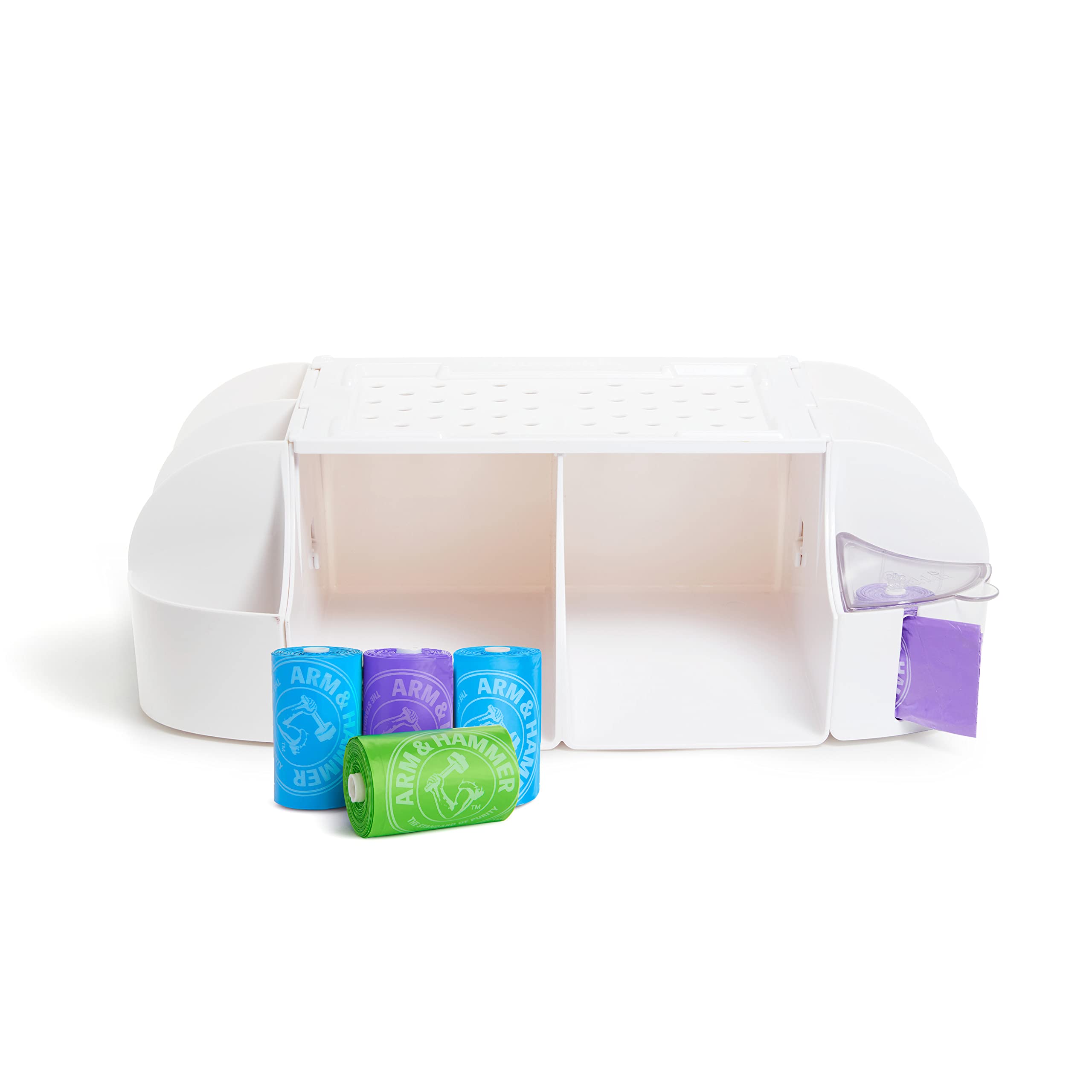 Munchkin® Diaper Change Organizer with 60 Diaper Disposal Bags - Portable Baby Changing Station for Nursery, Travel & On-the-Go Parents - Essential Diaper Caddy for Quick & Mess-Free Diaper Changes