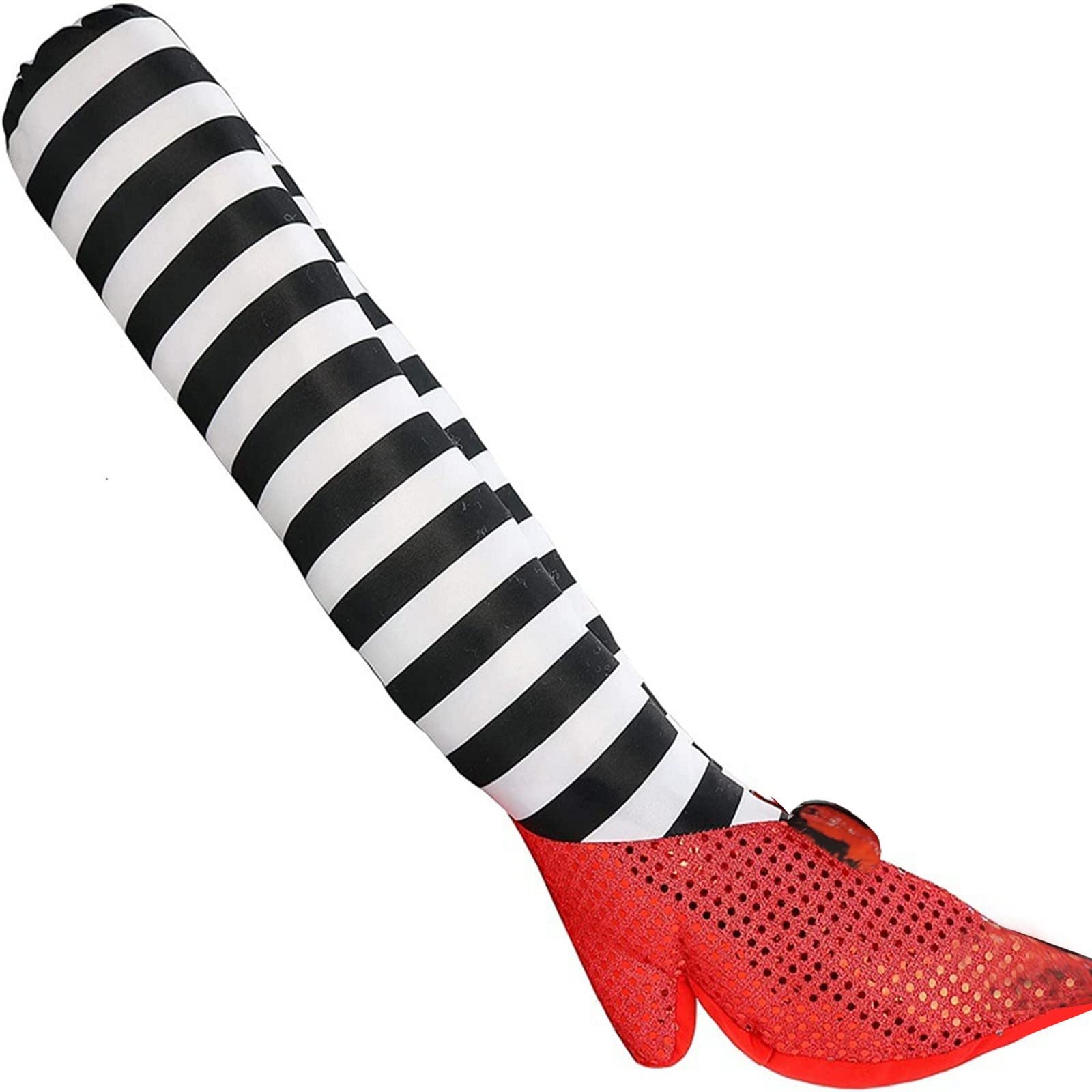 Halloween Wicked Witch Legs Prop - Scary Witch Decorations for Outdoor, Lawn & Yard - Stuffed Red Witch Legs for Halloween Party, Haunted House & Trick-or-Treat Decor