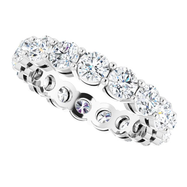 3.57 Carat Round Diamond Eternity Wedding Band - Classic Diamond Ring for Women, Perfect for Anniversary, Engagement & Special Occasions