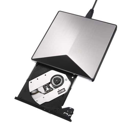 Portable Aluminum Alloy USB 3.0 External CD DVD Drive - Burner Player for Laptop & Desktop | Plug and Play for Movies, Music, Data Backup & Installation