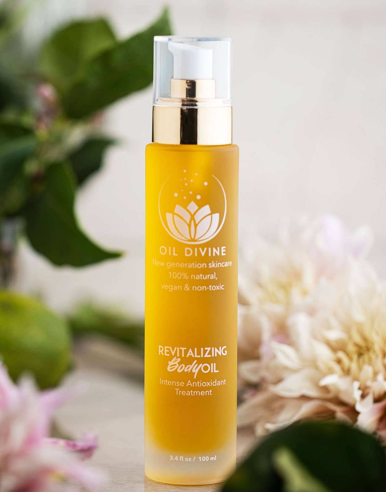 Revitalizing Body Oil with Jasmine & Neroli - 3.4 Fl Oz Antioxidant Treatment for Dry Skin | Perfect for Massage, After Shower & Nighttime Moisturizing